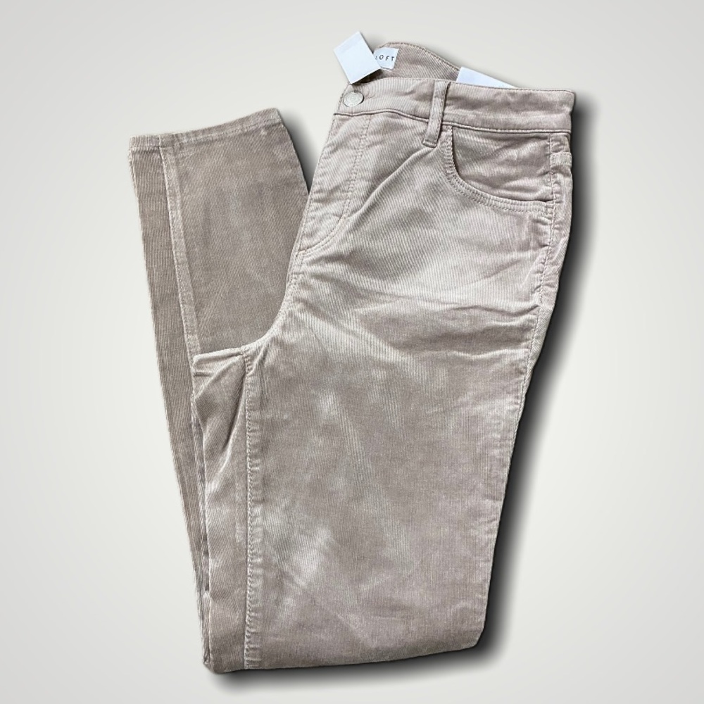 Loft | curvy high waisted corduroy skinny pants